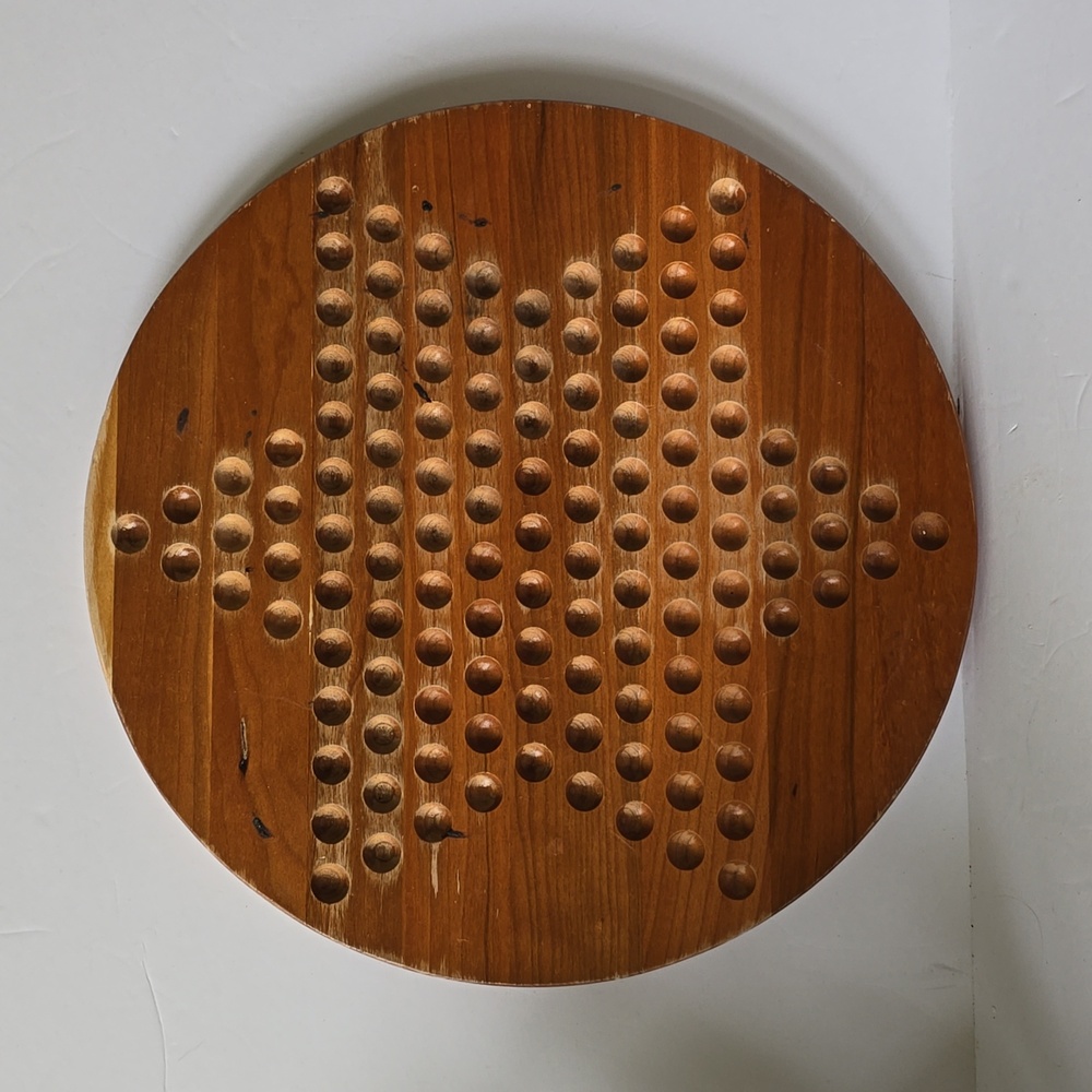 Wooden Chinese Checkers Game Board Vermont Made Maple Landmark Woodcraft Company - Picture 3 of 12